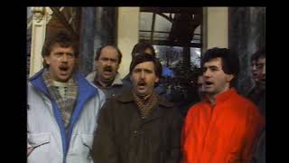 Beautiful Singing  Welsh Rugby Fans Sing Calon Lân Before Ireland v Wales Match In Dublin [upl. by Oiliruam]