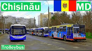 CHIŞINĂU TROLLEYBUS  Troleibuze din Chișinău 2024 4K [upl. by Esinyt]