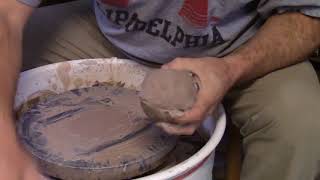 Centering clay on the wheel Quick and easy [upl. by Nicolas]