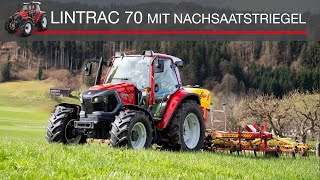 Der neue Lintrac 70 mit Nachsaatstriegel [upl. by Hanako353]