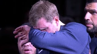 Dirk Nowitzki IN TEARS After Spurs Tribute Video Final NBA Game [upl. by Ruthi292]