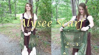 Alysee Women s Silk amp Wool 🌸Embroidered Scarf Headwrap Shawl🍃 [upl. by Yssac]