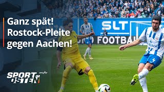 Hansa Rostock kassiert späte Heimniederlage gegen Alemannia Aachen  MDR [upl. by Nylqcaj707]