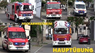 Hauptübung DRK🚑  FF🚒 Neckarwestheim amp Lauffen  feuerwehr drk youtube [upl. by Doug]