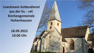 Livestream Gottesdienst vom 18092022 mit Abendmahl [upl. by Hosea327]