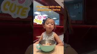 Marunong pala mag chopstick si Sarina Hilario sarinahilario shorts [upl. by Eloisa726]