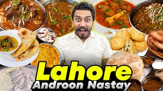 100 Saal Purana Lahori Androon Nashtay  Desi Ghee Halwa Puri  Jeda Lassi Wala  Mutton Kachor [upl. by Losiram944]