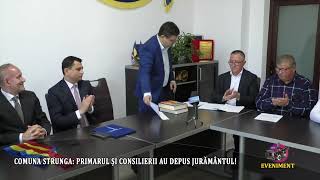 COMUNA STRUNGA PRIMARUL ȘI CONSILIERII AU DEPUS JURĂMÂNTUL [upl. by Idnar416]