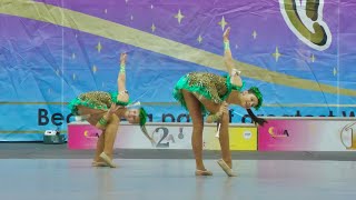 Majorettes SOFFI Lozorno  baton duo trio cadet  Liberec 2024  Majorette Championship MWF [upl. by Ahcsatan]