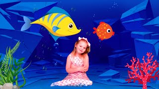 Little fish swimming in the sea  Songs for kids children toddlers and babies [upl. by Oicnoel328]