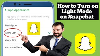 How to Turn on Light Mode on SnapchatLight mode Snapchat [upl. by Annayak]