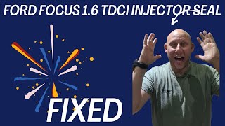 FORD FOCUS 16 TDCI INJECTOR REMOVAL amp SEAL REPLACEMENT [upl. by Fitts961]