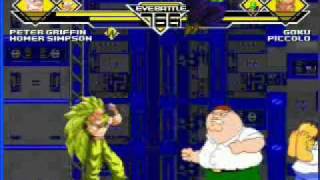 KXs MUGEN 1 Peter GriffinHomer vs GokuPiccolo [upl. by Notserc]