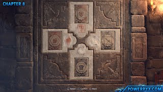 Resident Evil 4 Remake  Lithographic Stones Puzzle Door Solution Chapter 8 Bindery [upl. by Samuele]