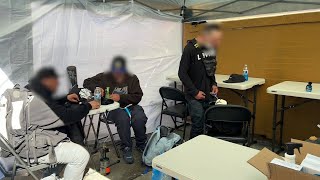 Rogue nonprofit workers set up popup safe injection site in SF Tenderloin [upl. by Haelak142]