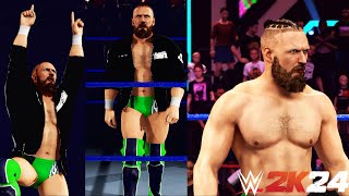 WWE 2K24 Amazing Bryan Danielson Daniel Bryan Creation with Updated Hair and Entrance with Theme [upl. by Atsahc]