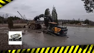 Deep Trouble Excavator Struggles To Finish Job we may need some Floats [upl. by Franciscka]