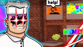 ROBLOXwork at a pizza 🍕 🏭 place funny moments 2memes [upl. by Nallad862]