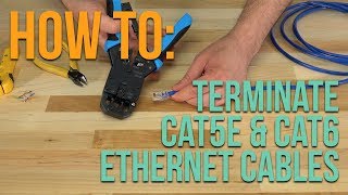 How to Terminate an Ethernet Cable w RJ45 Connectors [upl. by Aloin]