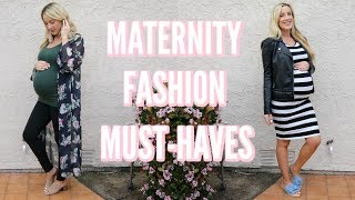 MATERNITY STYLE ESSENTIALS  MUSTHAVES FOR PREGNANCY [upl. by Clarise]