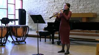 Natalie Myers oboe  Lied and Georgischer Brief from Five Little Pieces by Heinz Holliger [upl. by Retrop917]