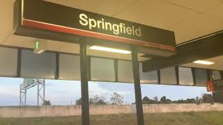 Brisbane CityKippa Ring Train Arrival Announcements At Springfield Train Station [upl. by Bolten]