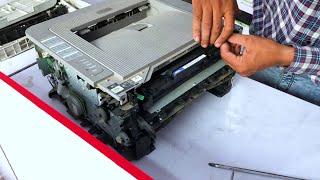 Konica Minolta Pagepro 1500W Paper Jam Problem FIX Full Service amp Repair Printer Heater Roller [upl. by Ellak]