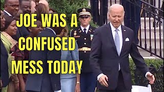 A CONFUSED Joe Biden Aimlessly wanders the White House grounds Today [upl. by Ahsenaj]