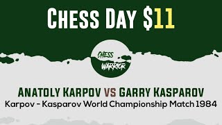 Anatoly Karpov vs Garry Kasparov  Karpov  Kasparov World Championship Match 1984 [upl. by Shandie]