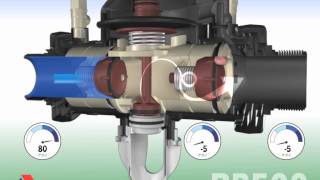 ARI RP500 Backflow Preventer in action  Problem  Vacuum upstream 1st check valve leaking [upl. by Banky255]