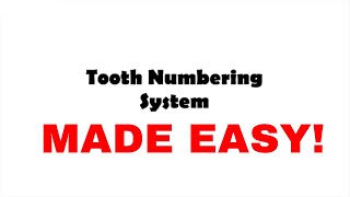 The Tooth Numbering System  Palmer Universal and FDI System  Oral biology [upl. by Ossy]