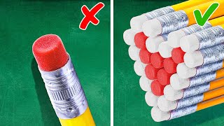 Life Hacks amp DIY Crafts to Make School Easier [upl. by Nilok887]