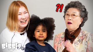 quotWhy Your Daughter Is Blackquot Korean Grandma meets Blasian Baby For the First Time [upl. by Nerek]