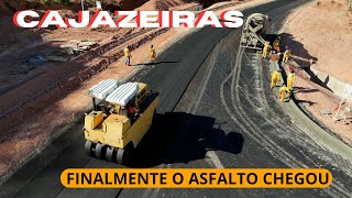 CAJAZEIRAS  ASFALTO CHEGOU NA OBRA DA ESTRADA [upl. by Nnylorac404]