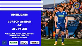 Curzon Ashton 02 AFC Fylde  Highlights  Vanarama National League North [upl. by Colline]