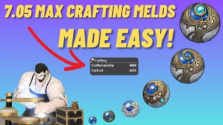 FFXIV  Max Crafter Materia Melding Guide  Patch 705 [upl. by Earej]