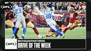 Michigan Panthers Jake Bates drills a 64yard gamewinning FG  Drive of the Week [upl. by Morez]