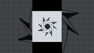 Geometric drawing  Optical Illusion Art Tutorial  Anamorphic Illusion  easy 3d drawing on paper [upl. by Baker]