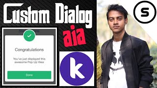 How to use Custom dialog in Kodular app  Custom notification popup [upl. by Ecnarf]