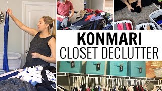 KONMARI METHOD CLOSET DECLUTTER  EXTREME DECLUTTER amp ORGANIZATION  2019 [upl. by Geehan385]