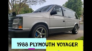 1988 Plymouth Voyager Overview amp Walkaround [upl. by Ferrell123]