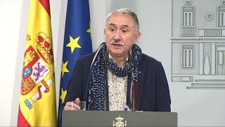 UGT felicita al Gobierno por la quotrapidezquot del acuerdo sobre el SMI [upl. by Ecnahc169]