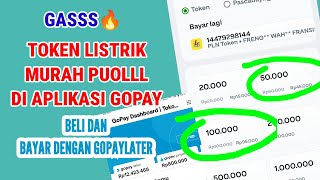 TOKEN LISTRIK MURAH DI APLIKASI GOPAY DAN BISA BAYAR DENGAN GOPAYLATER [upl. by Cleland]