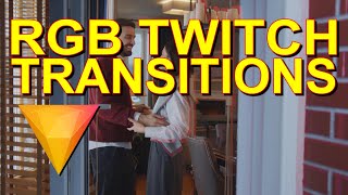 RGB Twitch Transitions  HitFilm Express [upl. by Anilorac]