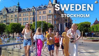 4K Sweden Summer Walk 🇸🇪 Most Upscale Areas of Stockholm  Östermalm Stureplan amp Strandvägen [upl. by Gae]