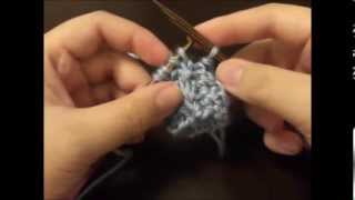 How To Knit The Rickrack Rib Stitch In The Round [upl. by Nnyltiak]