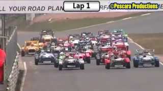 2013 Locost  Round 1  Mallory Park Race 2 [upl. by Oinota]