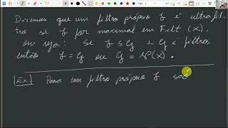 Topologia Geral  Vídeo 16  Ultrafiltros e o Teorema de Tychonoff [upl. by Ugo]