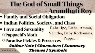 The God of Small Things by Arundhati Roy Summary  Themes Notes thegodofsmallthings arundhatiroy [upl. by Llevrac]