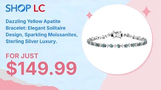 Premium Madagascar Apatite amp Moissanite Bracelet in Rhodium Silver 500 ctw [upl. by Keppel]